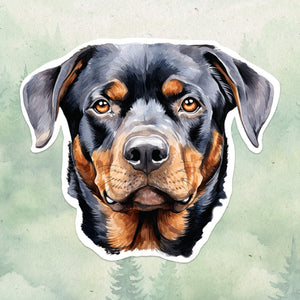 Rottweiler sticker, Waterproof vinyl decal, Dog sticker - SoulFamiliar