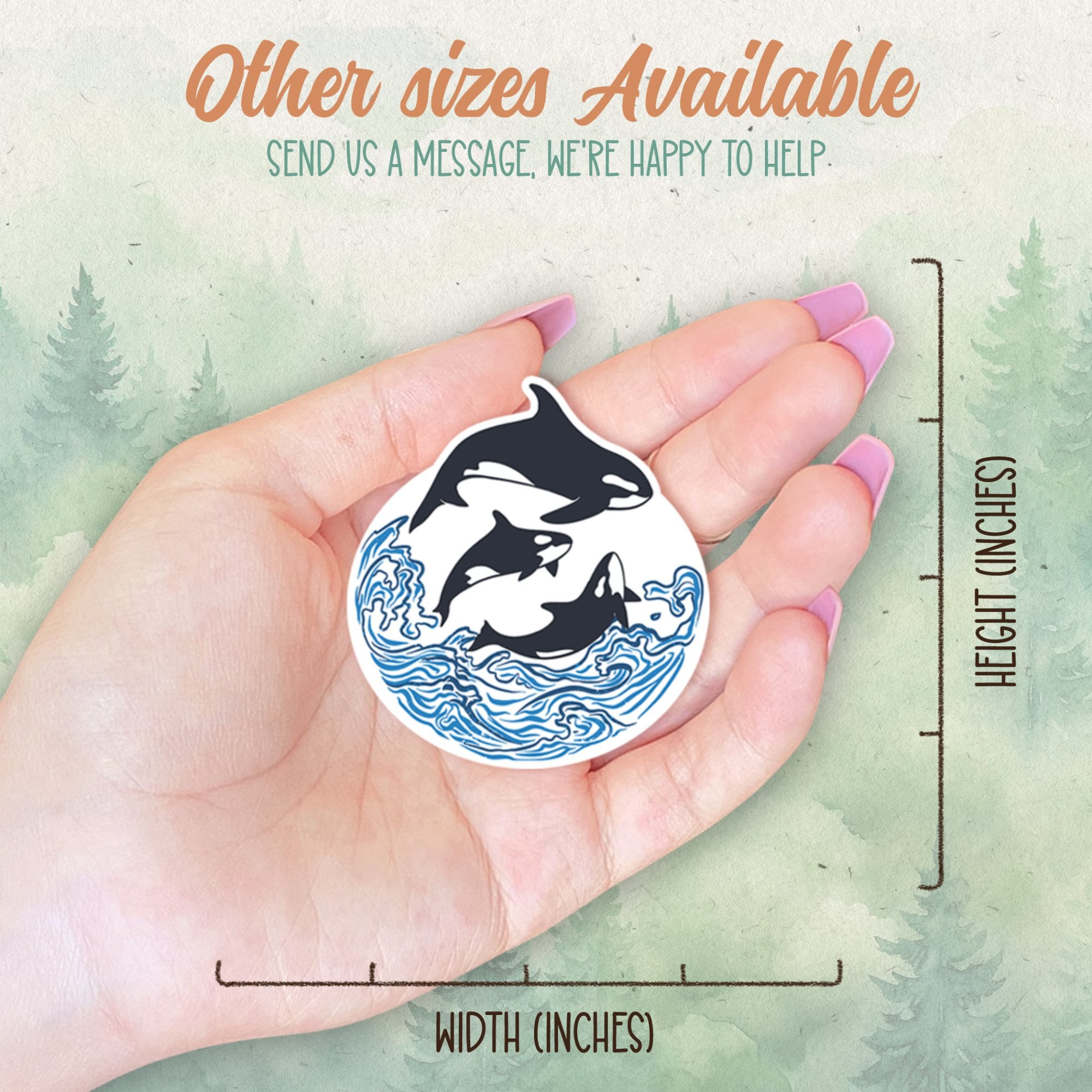 Orca sticker, Waterproof vinyl decal, Animal lover gifts - SoulFamiliar