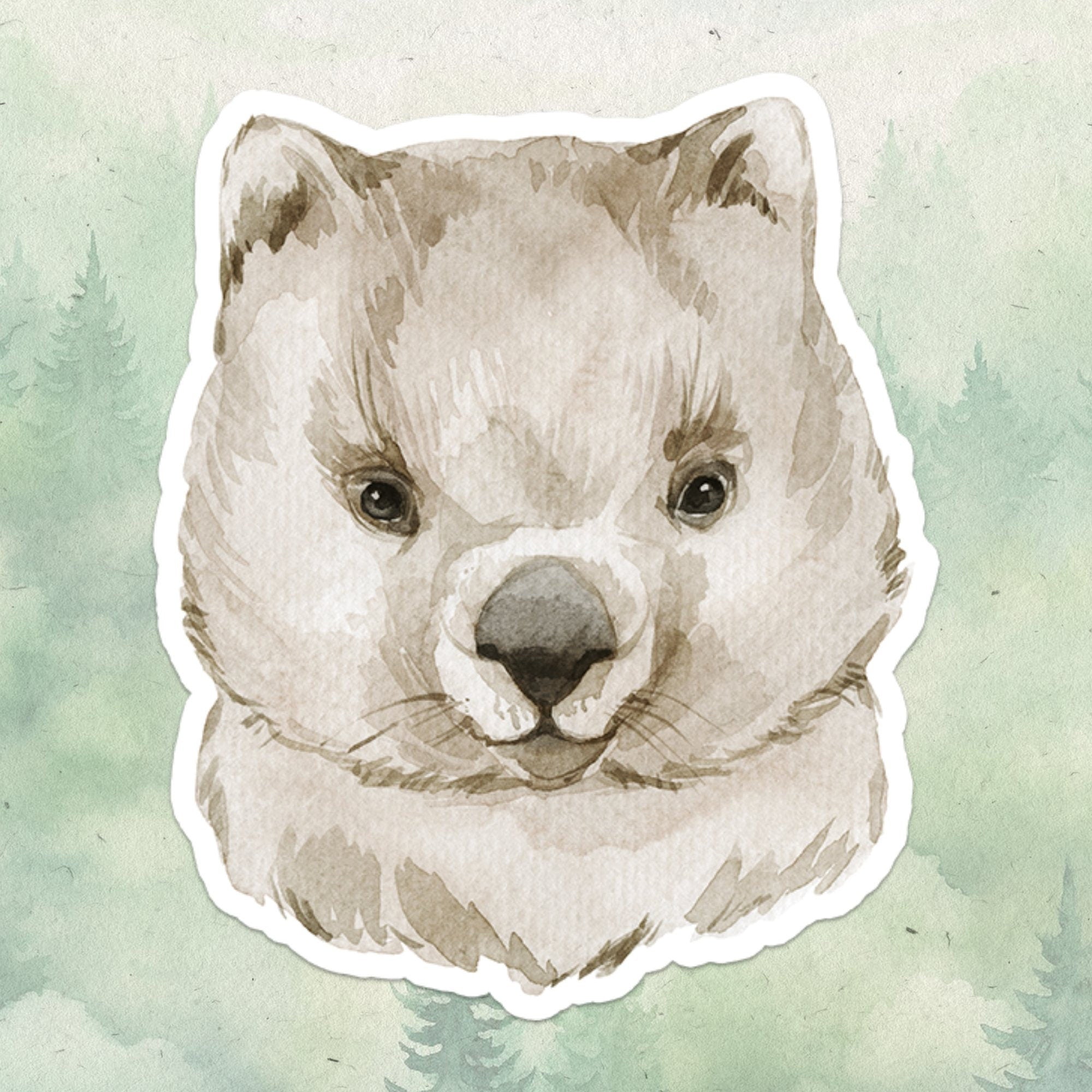 Wombat sticker, Waterproof vinyl decal, Animal lover gifts - SoulFamiliar