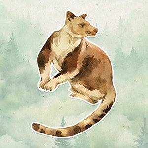 Tree kangaroo sticker, Waterproof vinyl decal, Kangaroo sticker - SoulFamiliar