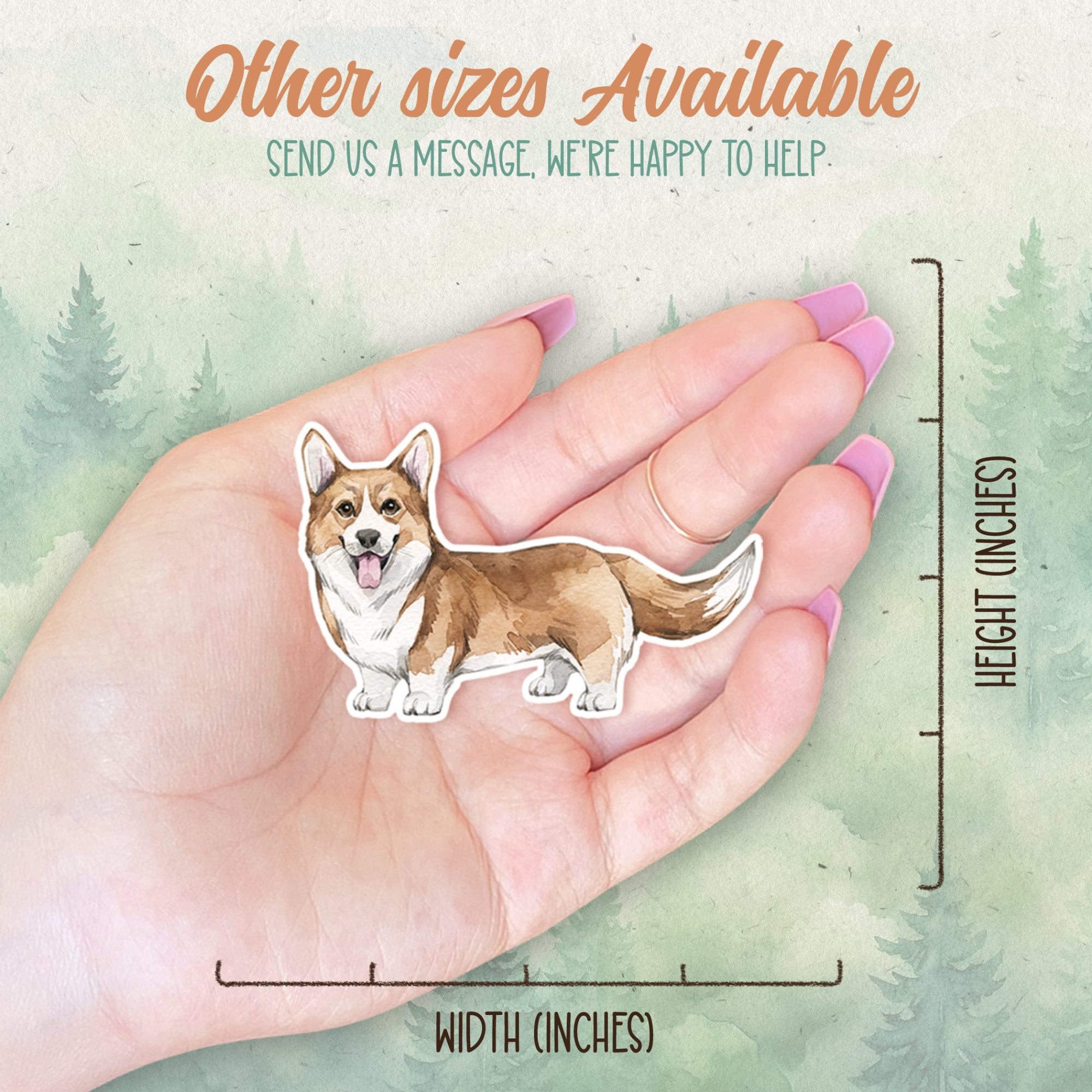 Corgi sticker, Waterproof vinyl decal, Dog sticker - SoulFamiliar