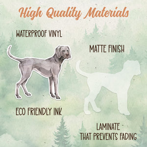 Weimaraner sticker, Waterproof vinyl decal, Dog sticker - SoulFamiliar