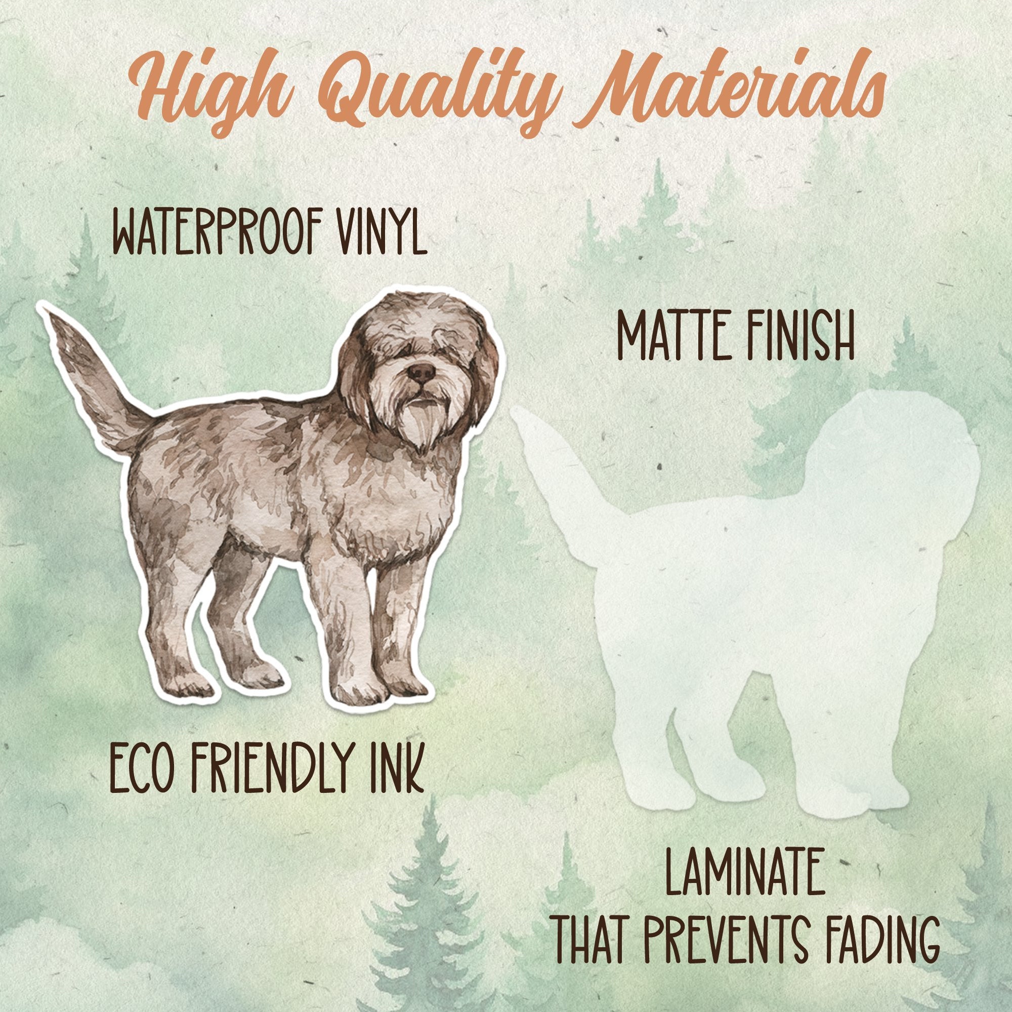 Lagotto Romagnolo sticker, Waterproof vinyl decal, Dog sticker - SoulFamiliar