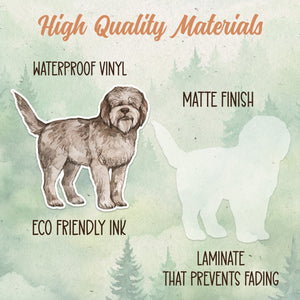 Lagotto Romagnolo sticker, Waterproof vinyl decal, Dog sticker - SoulFamiliar