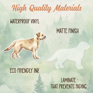 Labrador Retriever sticker, Waterproof vinyl decal, Dog sticker - SoulFamiliar