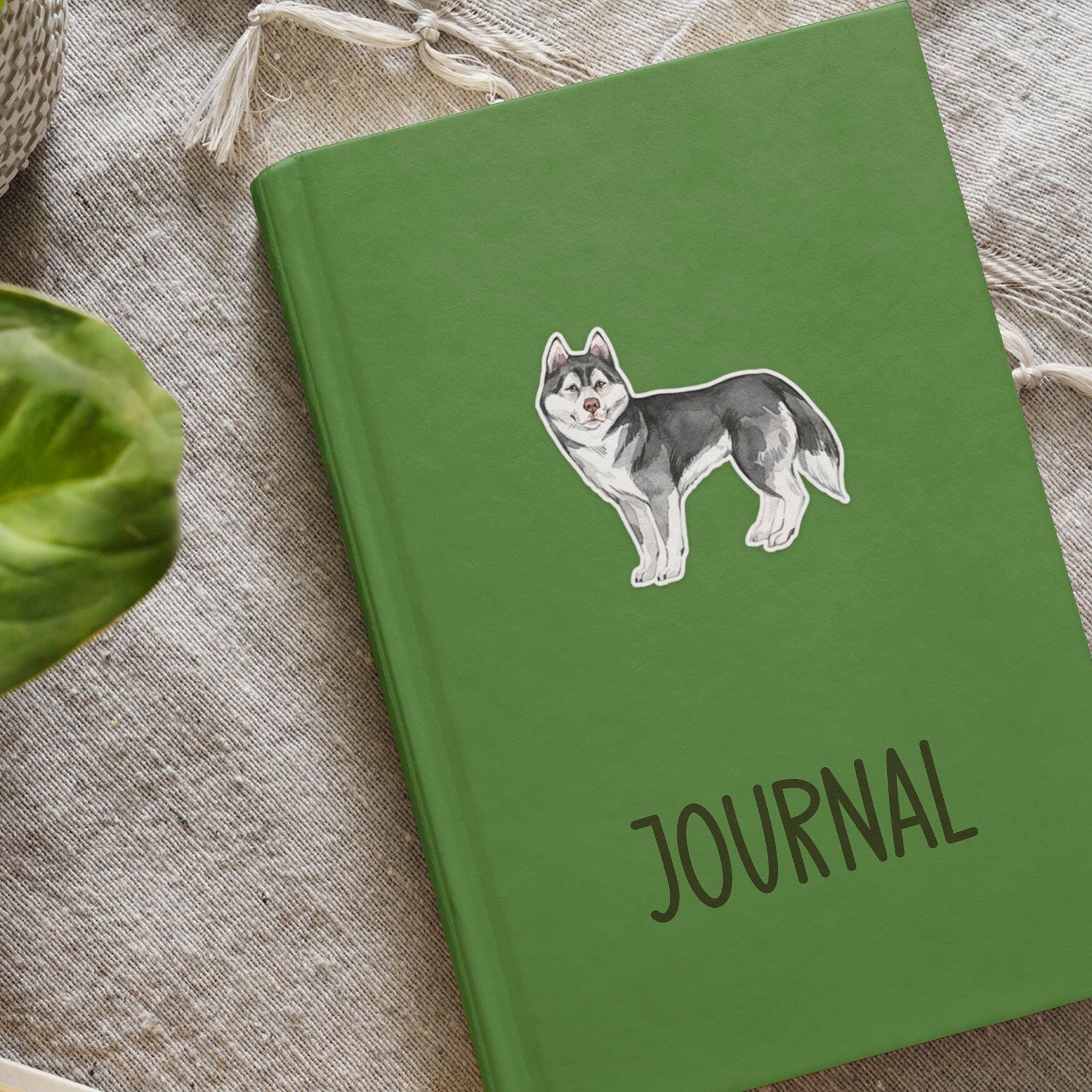 Husky sticker, Waterproof vinyl decal, Dog sticker - SoulFamiliar