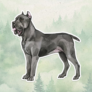 Cane Corso sticker, Waterproof vinyl decal, Dog sticker - SoulFamiliar