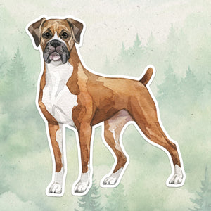 Boxer sticker, Waterproof vinyl decal, Dog sticker - SoulFamiliar