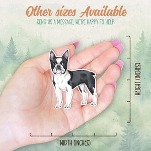 Boston Terrier sticker, Waterproof vinyl decal, Dog sticker - SoulFamiliar