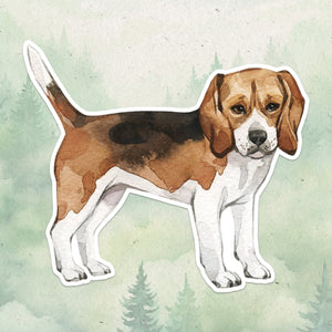 Beagle sticker, Waterproof vinyl decal, Dog sticker - SoulFamiliar