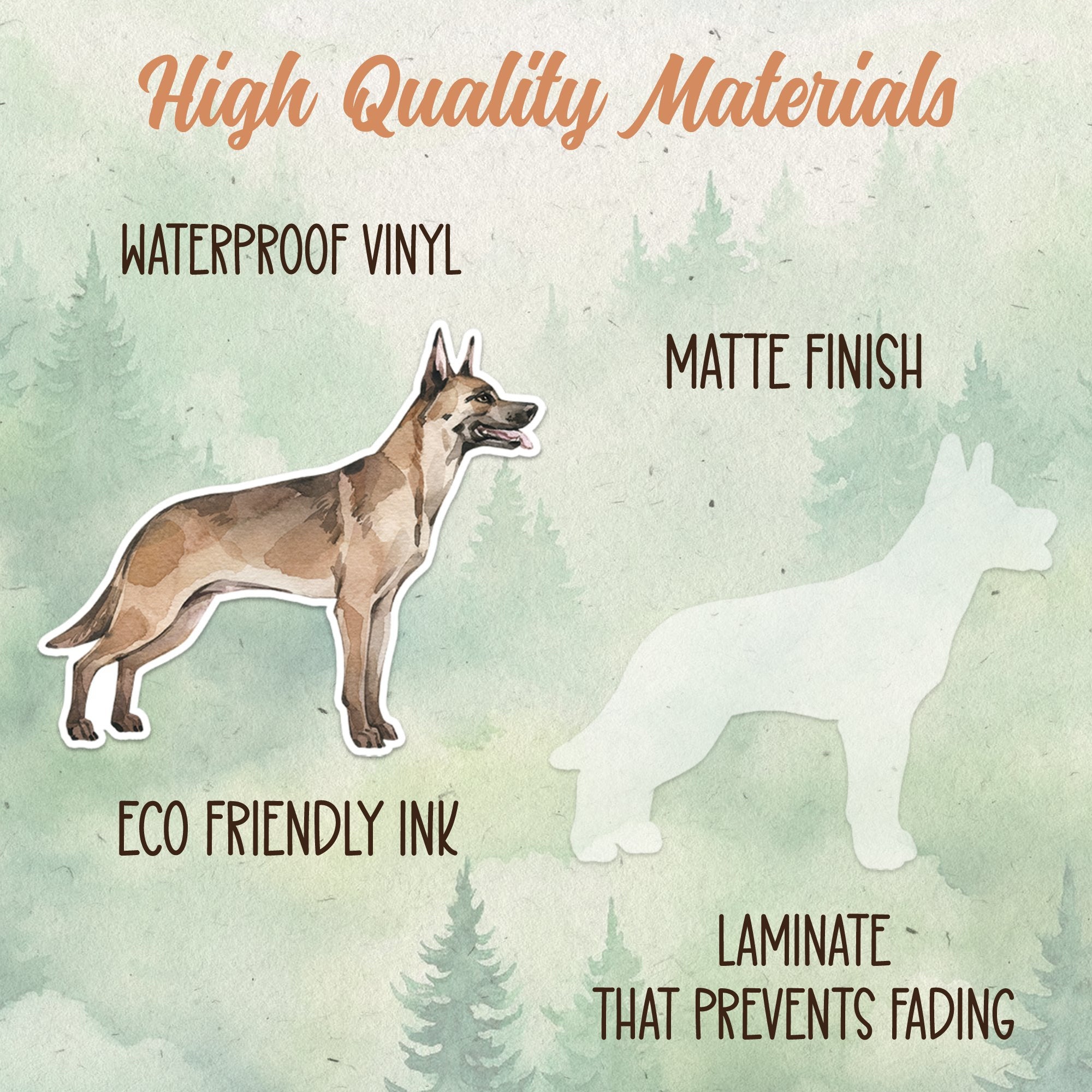 Belgian Malinois sticker, Waterproof vinyl decal, Dog sticker - SoulFamiliar