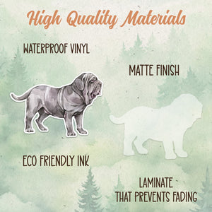 Neapolitan Mastiff sticker, Waterproof vinyl decal, Dog sticker - SoulFamiliar