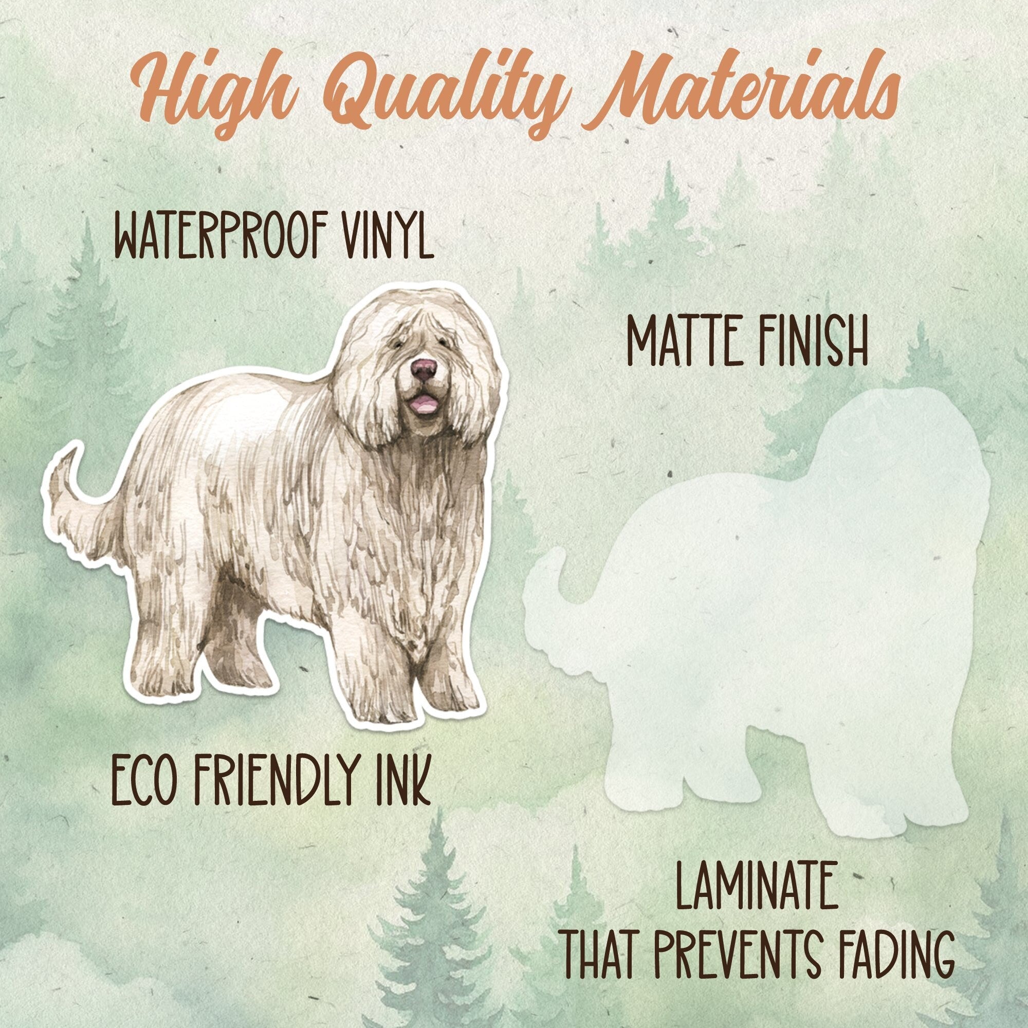 Komondor sticker, Waterproof vinyl decal, Dog sticker - SoulFamiliar