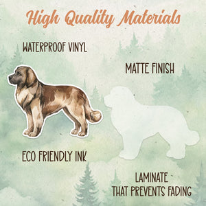 Leonberger sticker, Waterproof vinyl decal, Dog sticker - SoulFamiliar