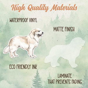 Great Pyrenees sticker, Waterproof vinyl decal, Dog sticker - SoulFamiliar