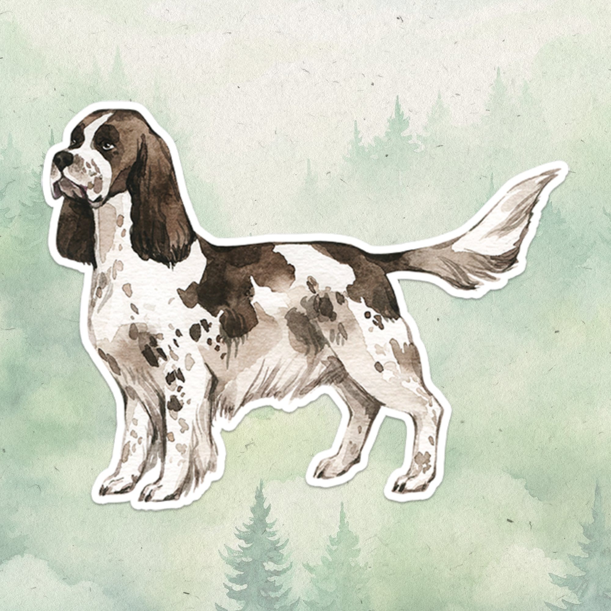 Springer Spaniel sticker, Waterproof vinyl decal, Dog sticker - SoulFamiliar