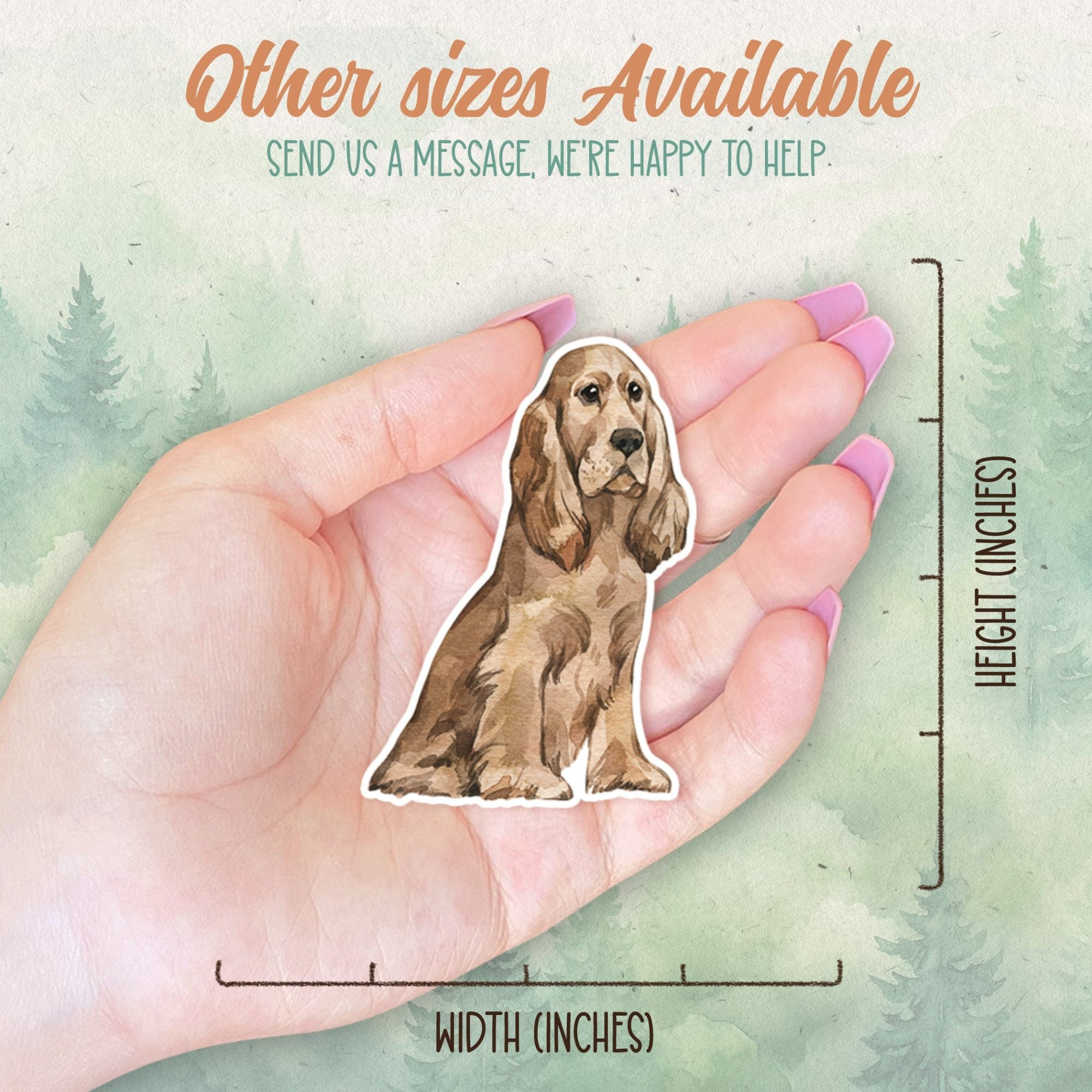 Cocker Spaniel sticker, Waterproof vinyl decal, Dog sticker - SoulFamiliar