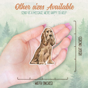 Cocker Spaniel sticker, Waterproof vinyl decal, Dog sticker - SoulFamiliar