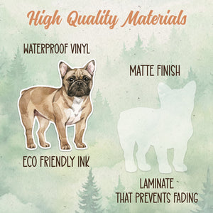 French Bulldog sticker, Waterproof vinyl decal, Dog sticker - SoulFamiliar