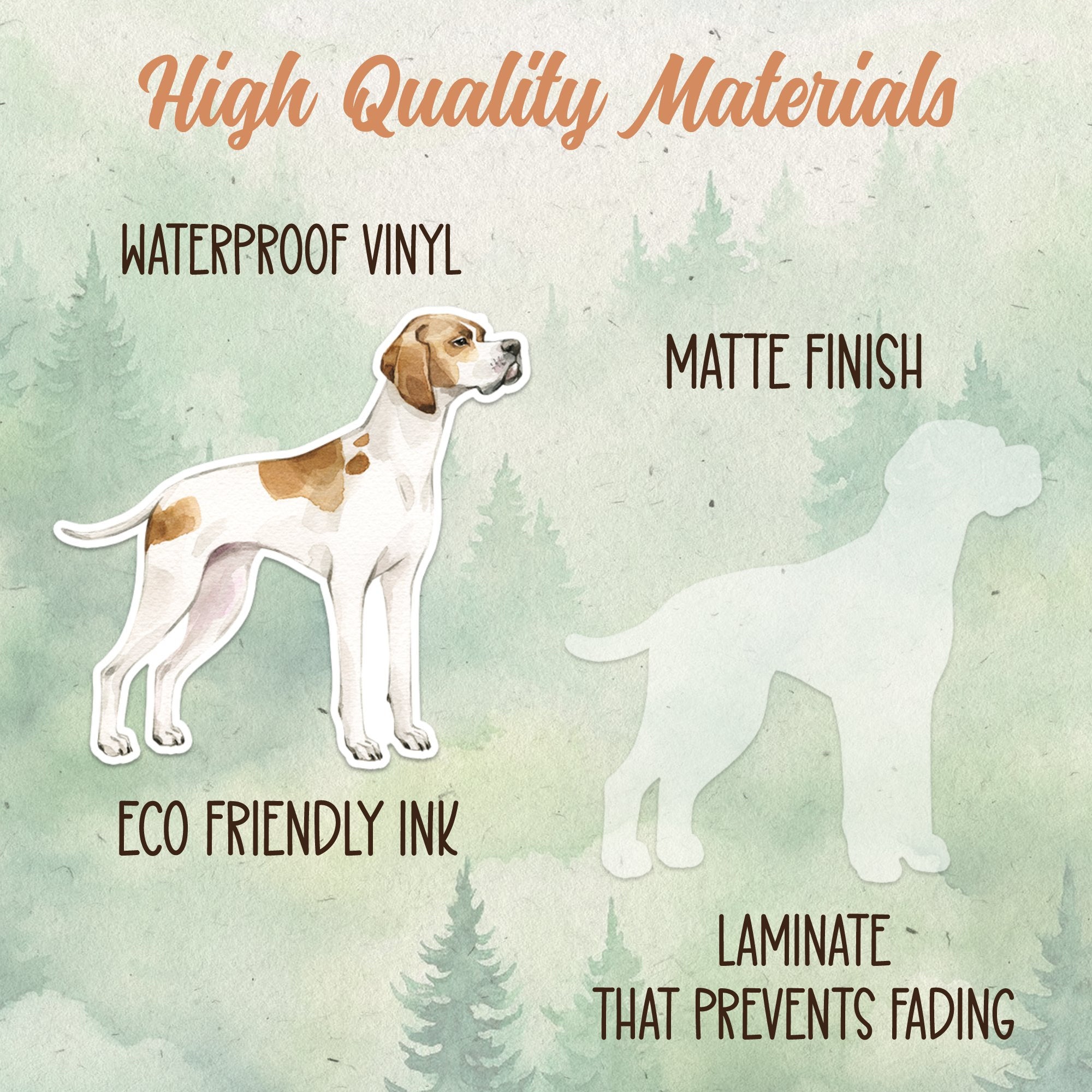 English Pointer sticker, Waterproof vinyl decal, Dog sticker - SoulFamiliar