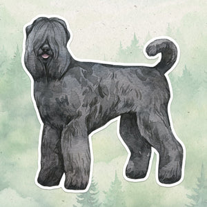 Russian Terrier sticker, Waterproof vinyl decal, Dog sticker - SoulFamiliar