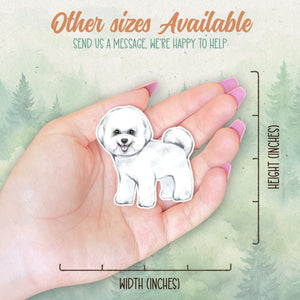 Bichon sticker, Waterproof vinyl decal, Dog sticker - SoulFamiliar