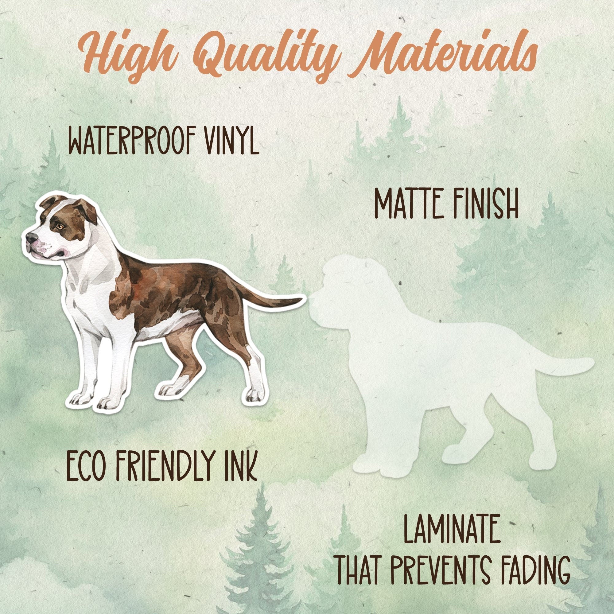 Staffie Terrier sticker, Waterproof vinyl decal, Dog sticker - SoulFamiliar